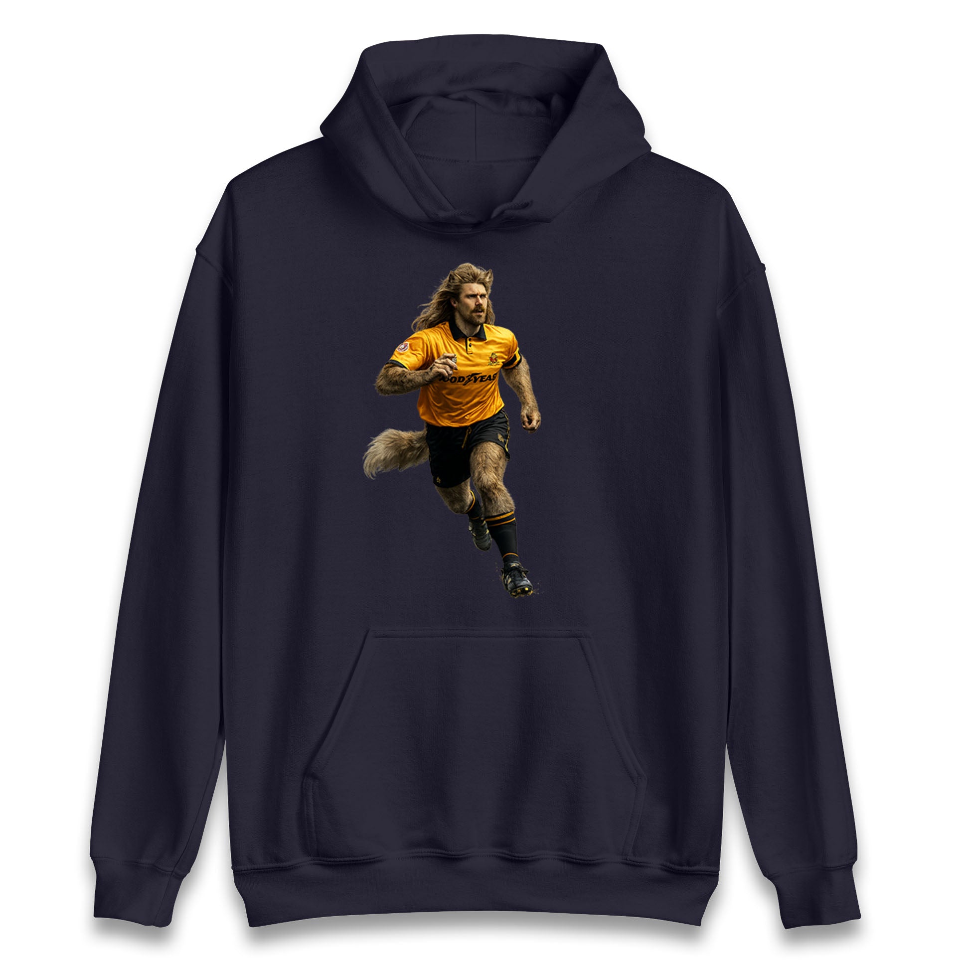 Retro John The Wolf Wolves Football Hoodie