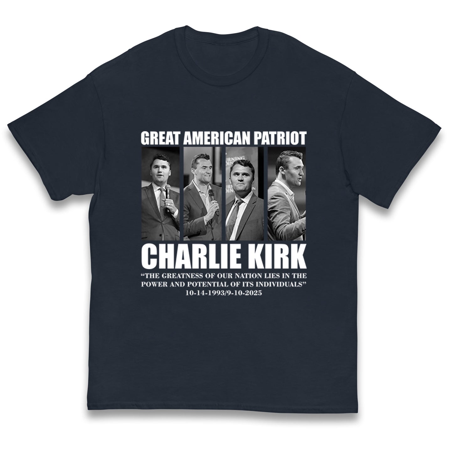 Charlie Kirk Kids T Shirt