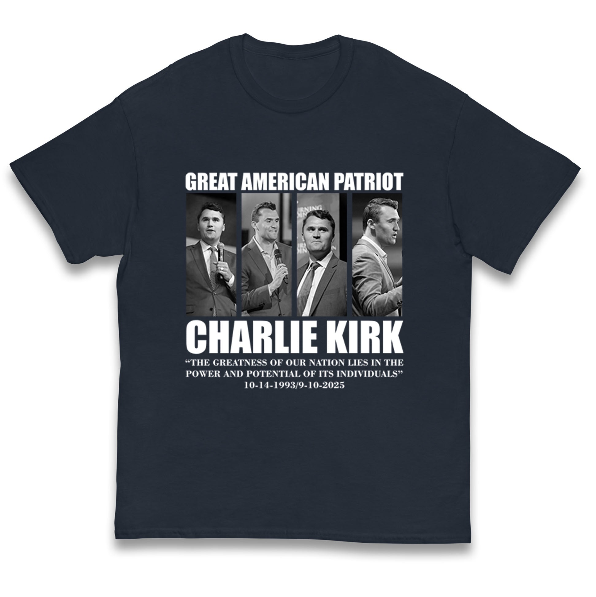 Charlie Kirk Kids T Shirt