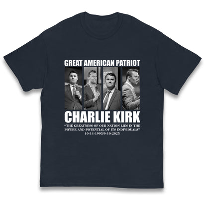 Charlie Kirk Kids T Shirt