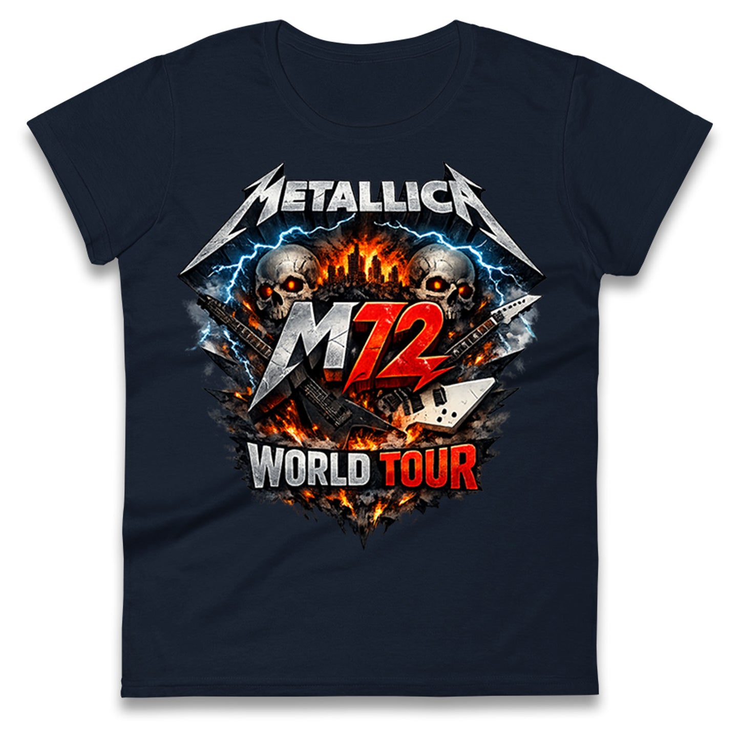 Metallica M72 World Tour Ladies T Shirt