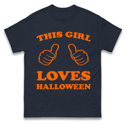 This Girl Loves Halloween T Shirts
