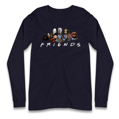 Horror Characters Friends Halloween Long Sleeve T Shirt