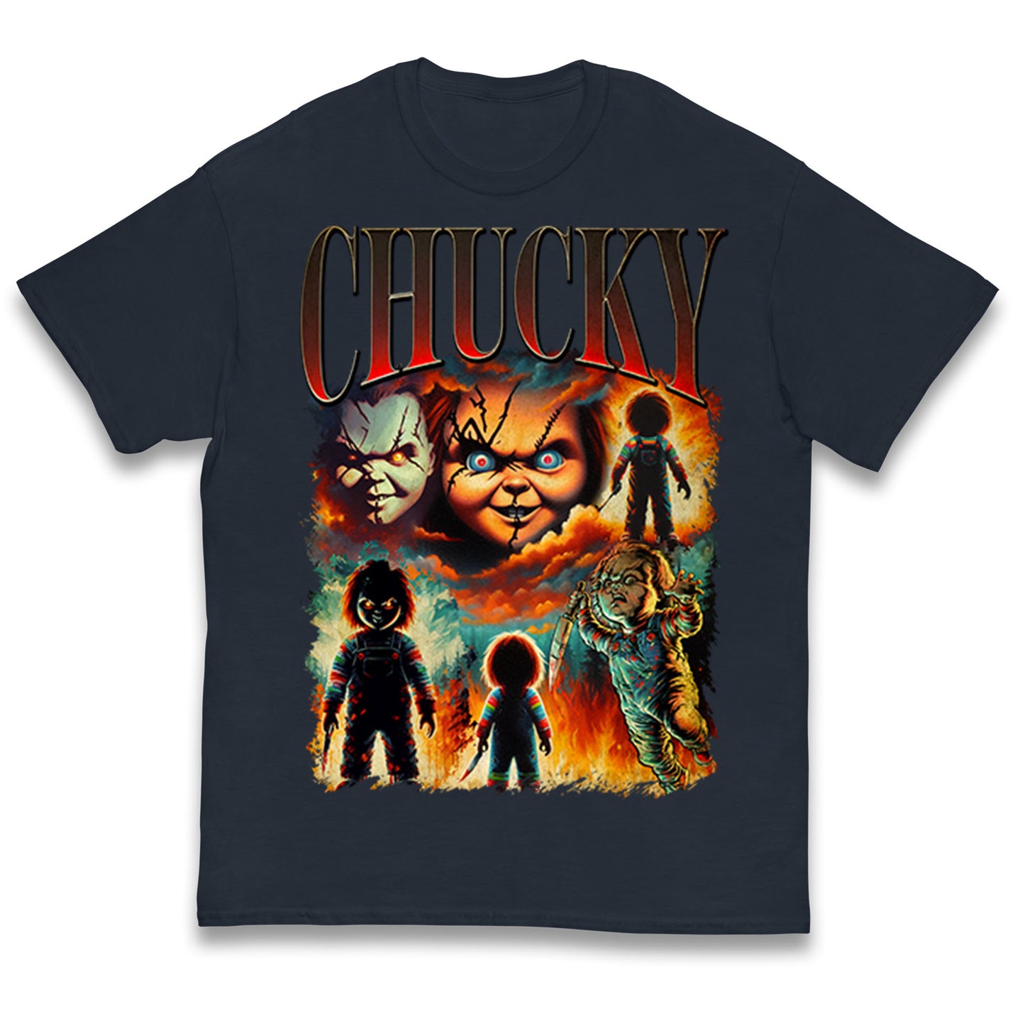 Chucky Doll Halloween Bootleg Kids T Shirt
