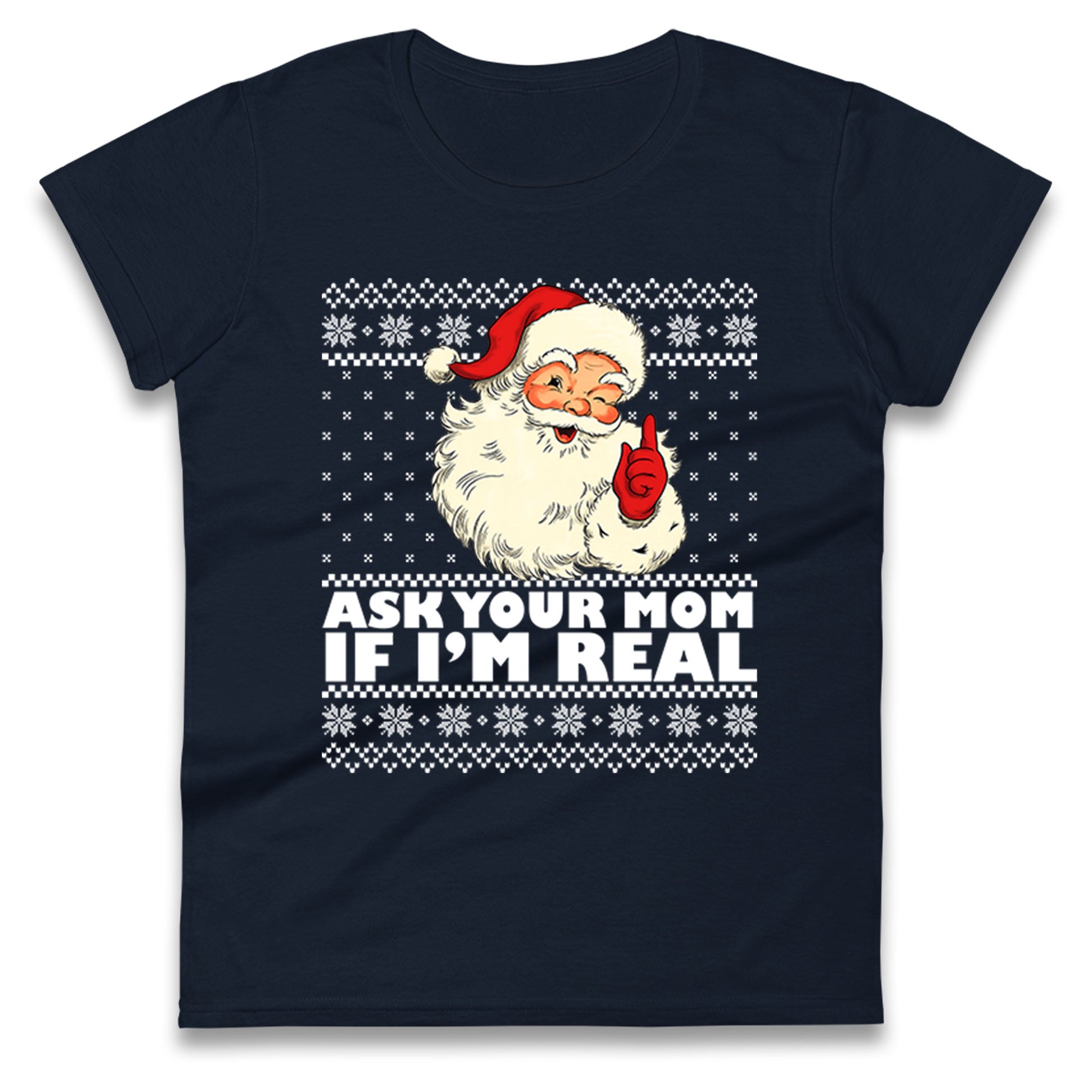 The Real Santa Ladies T Shirt