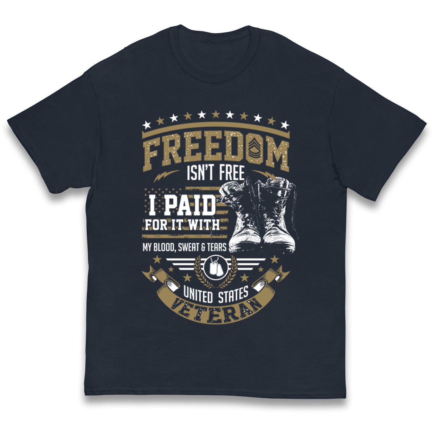 United States Veteran Kids T Shirt