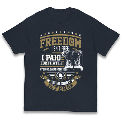 United States Veteran Kids T Shirt