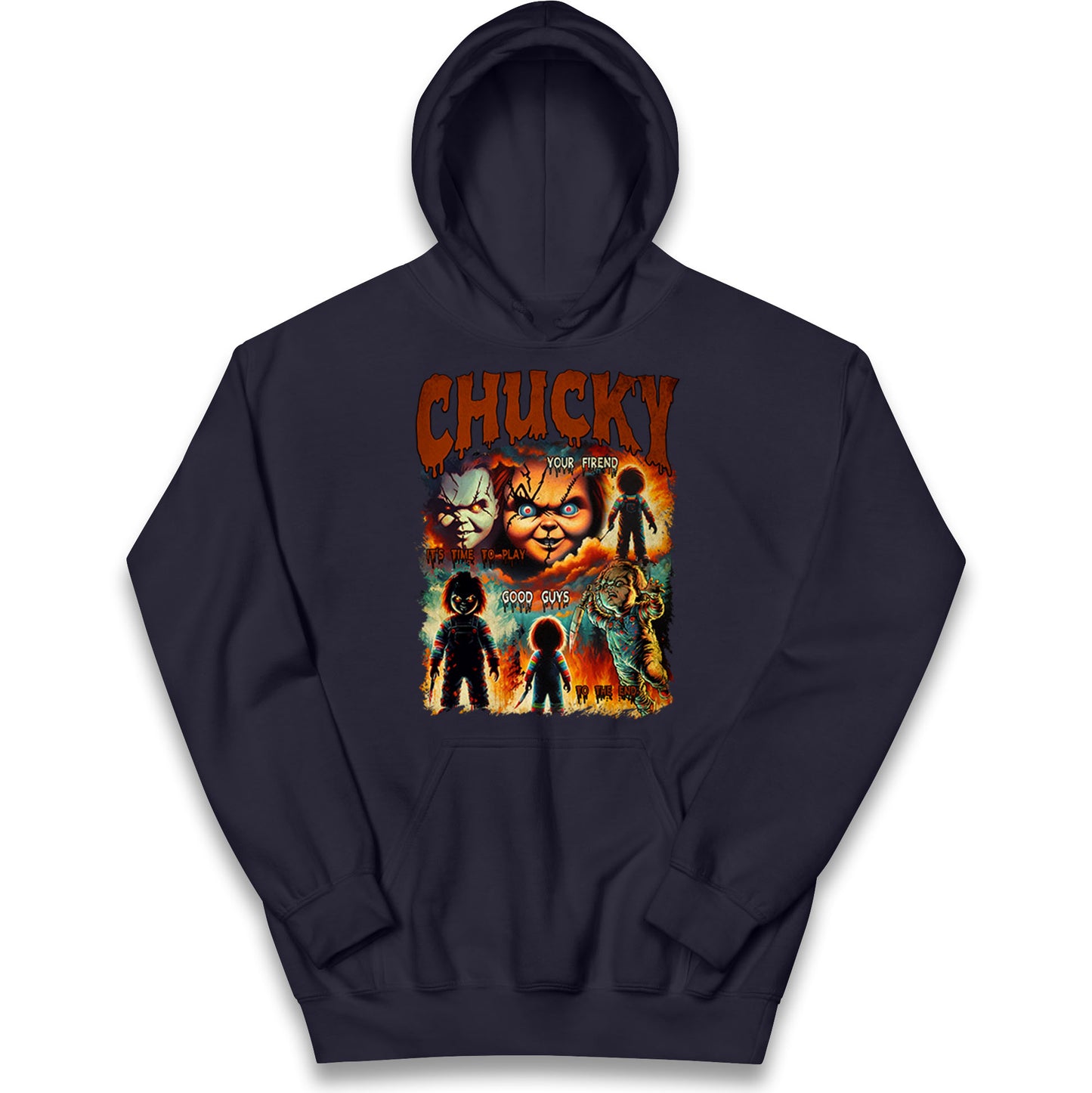 Chucky Doll Good Guys Halloween Bootleg Kids Hoodie