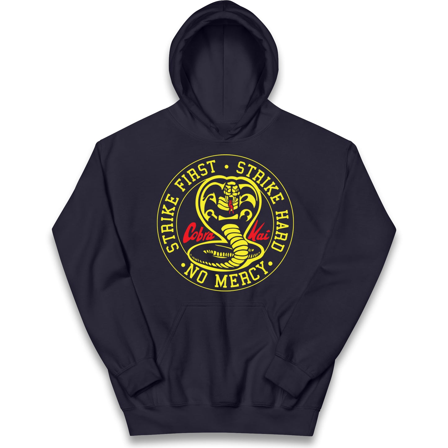 Cobra Kai Strike First Strike Hard Kids Hoodie