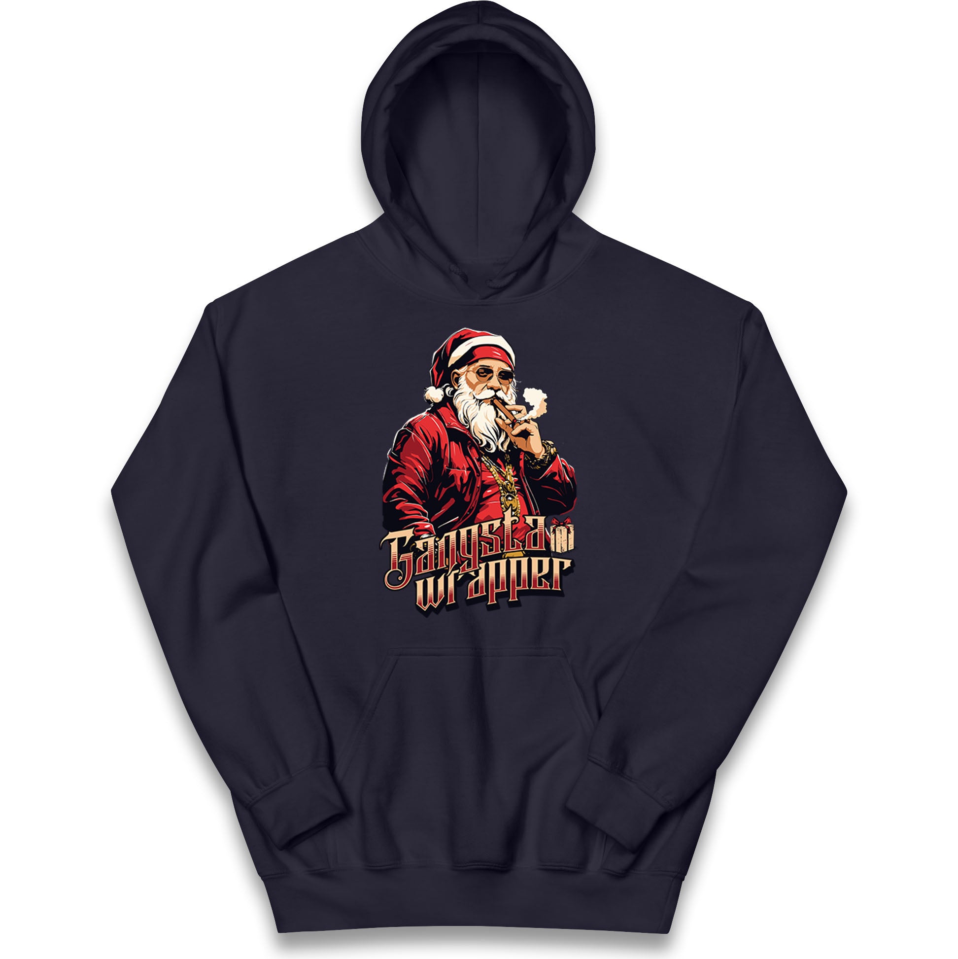 Santa Claus Gangster Kids Hoodie