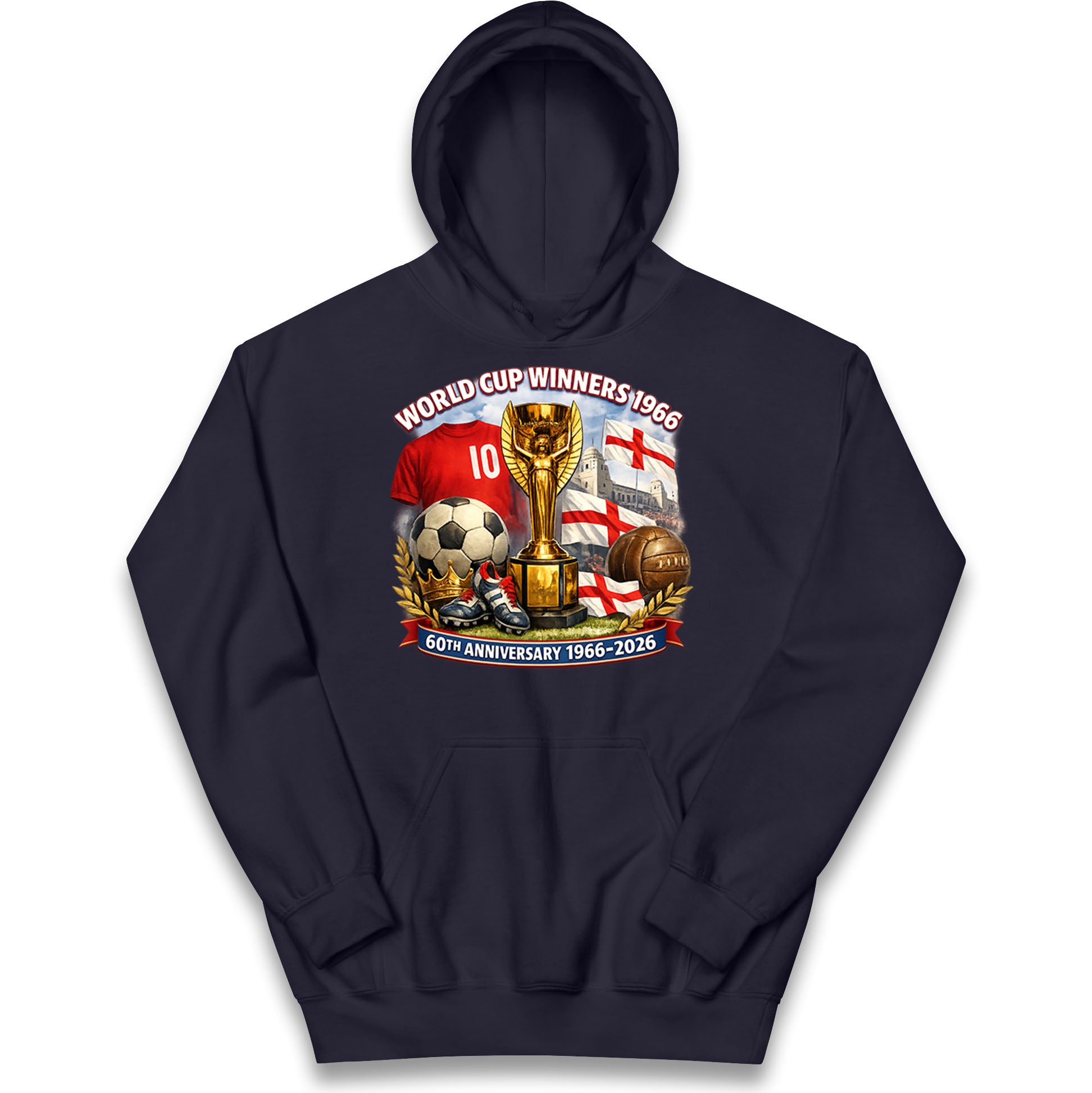England World Cup 60th Anniversary Kids Hoodie