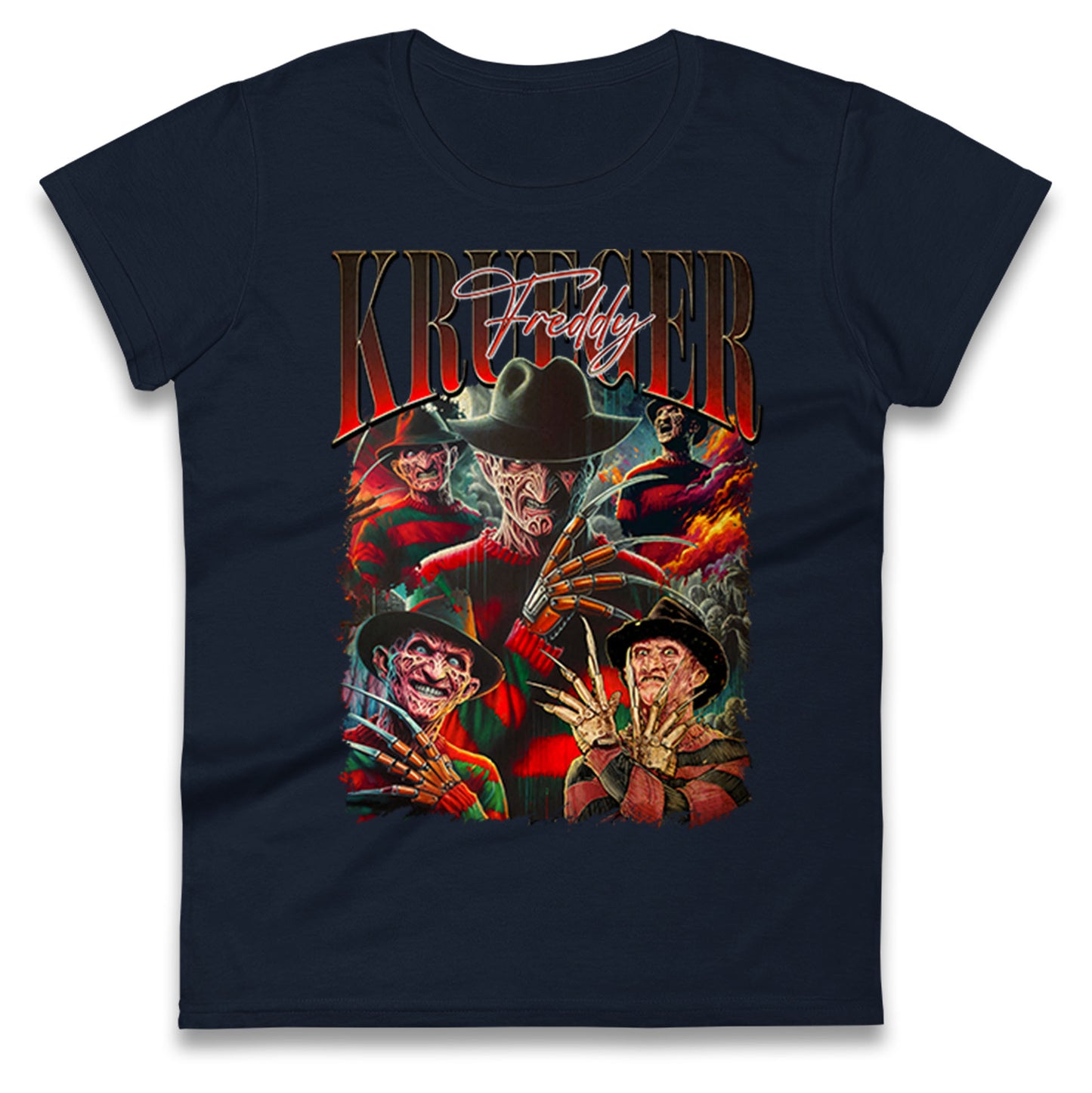 Freddy Krueger Halloween Bootleg Womens T Shirt