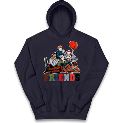 Horror Vintage Characters Friends Halloween Hoodie
