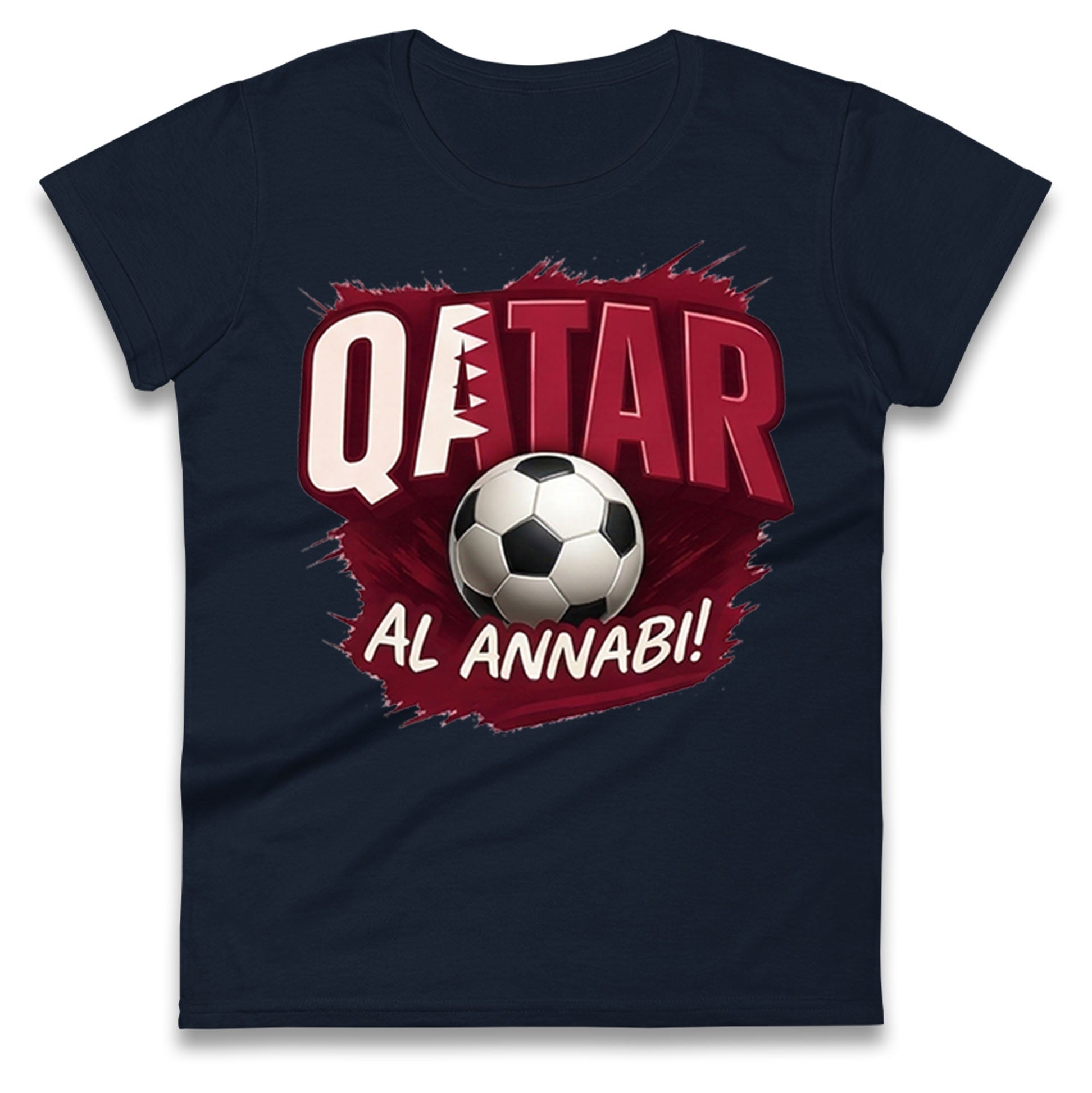 Qatar Retro World Cup Ladies T Shirt