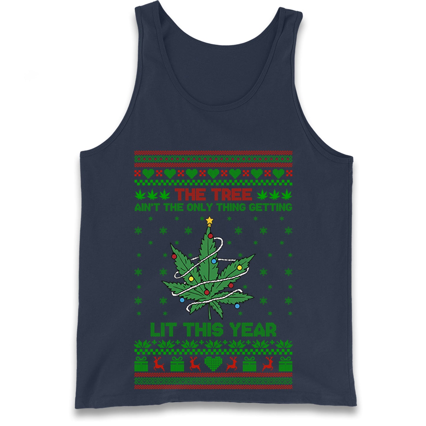 Cannabis Christmas Tank Top