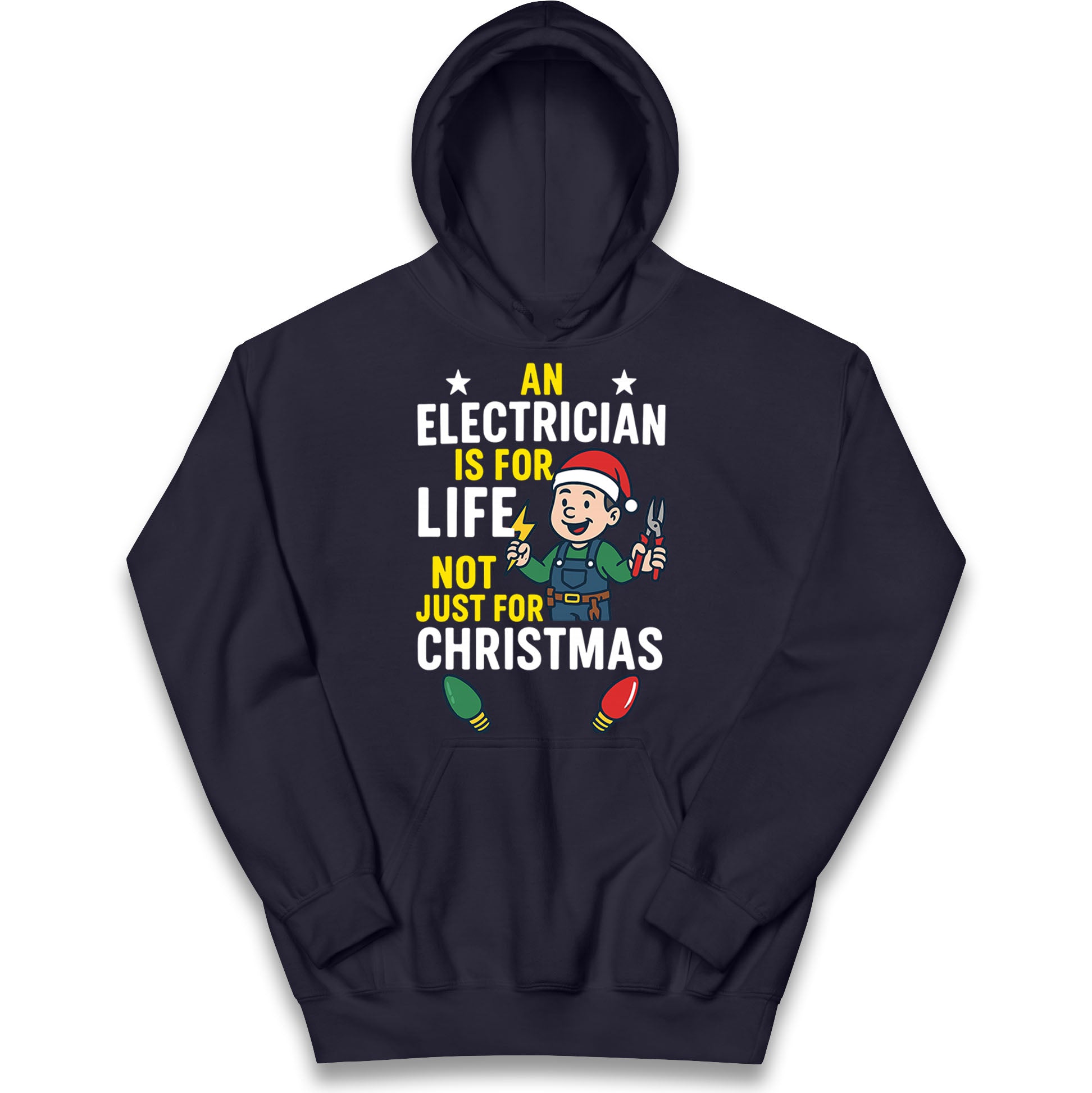 Electrician Christmas Kids Hoodie