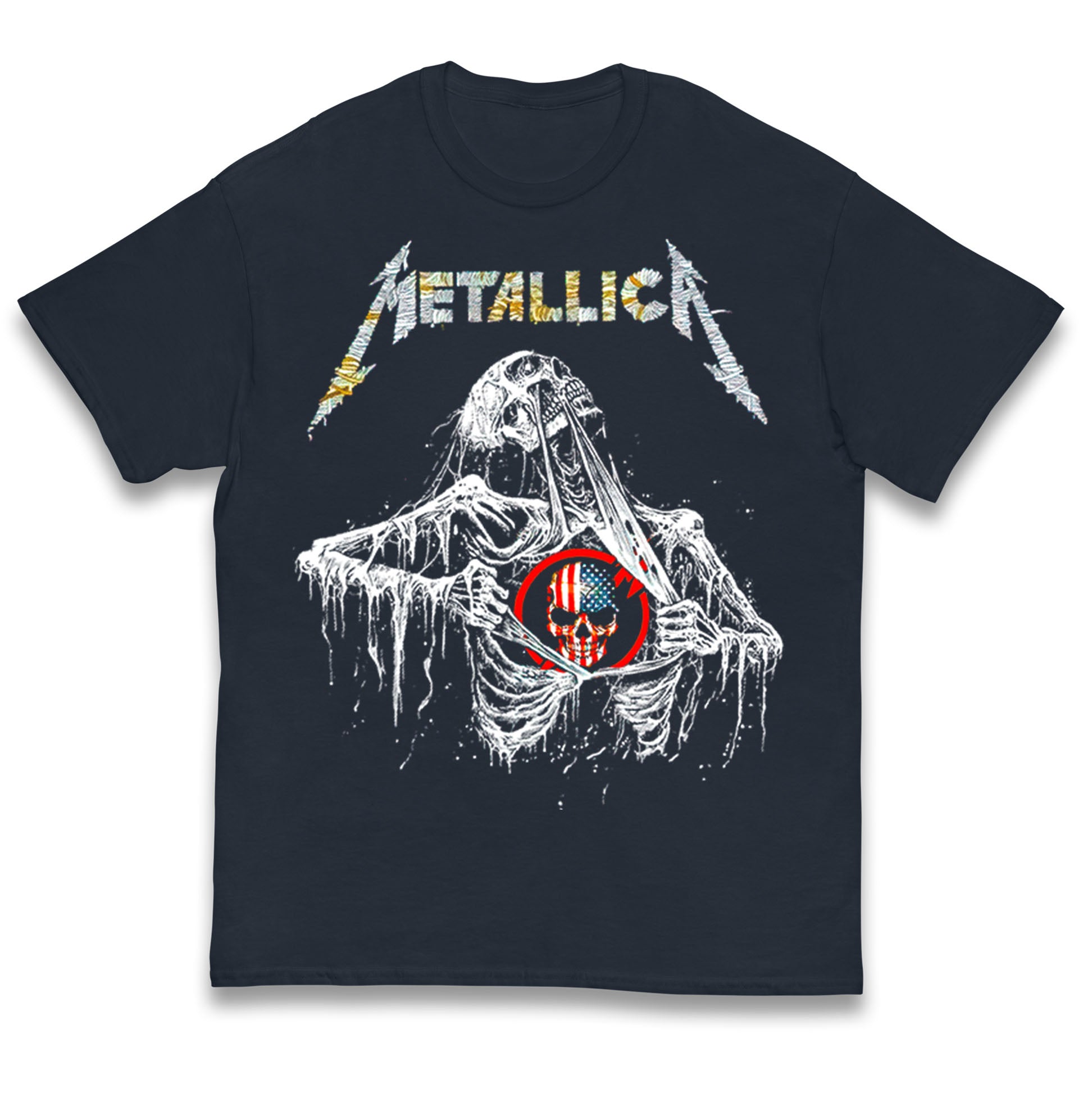 Metallica USA Skull Kids T Shirt