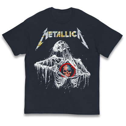 Metallica USA Skull Kids T Shirt