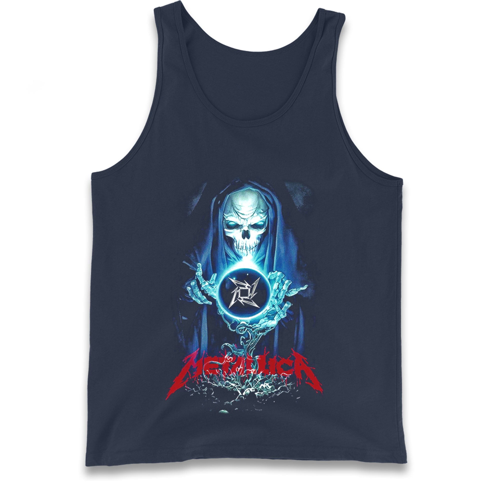 Metallica Skellington Sorcerer Tank Top