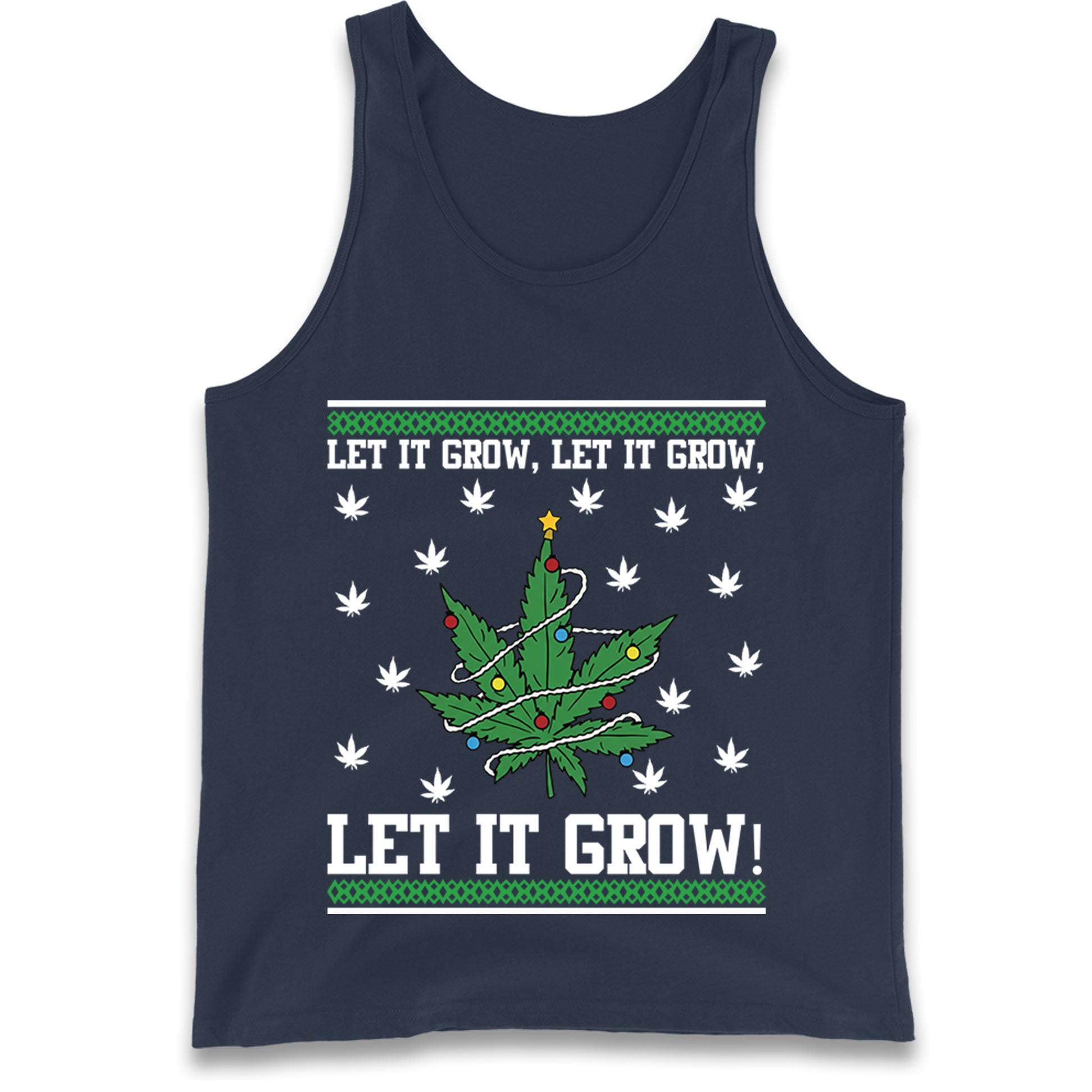 Cannabis Christmas Tank Top