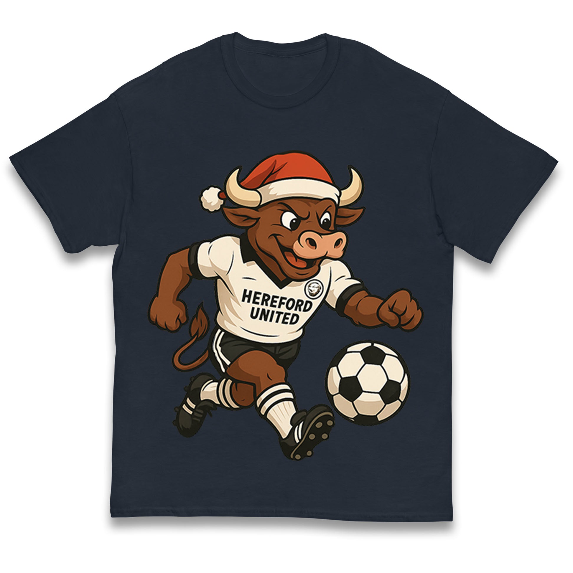 Retro Hereford Christmas Kids T Shirt