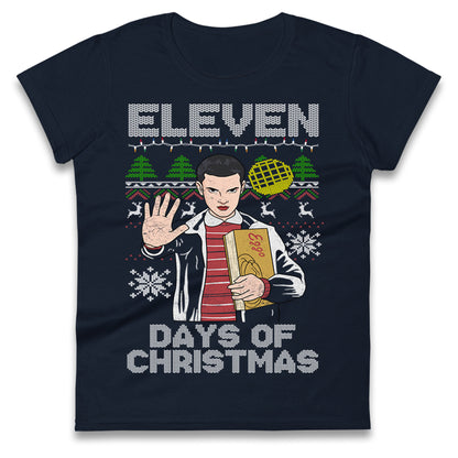 Eleven Christmas Ladies T Shirt