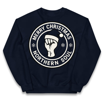 Merry Christmas Northern Soul Kids Jumper