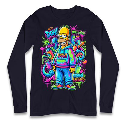 Homer Simpson Longsleeve T Shirt