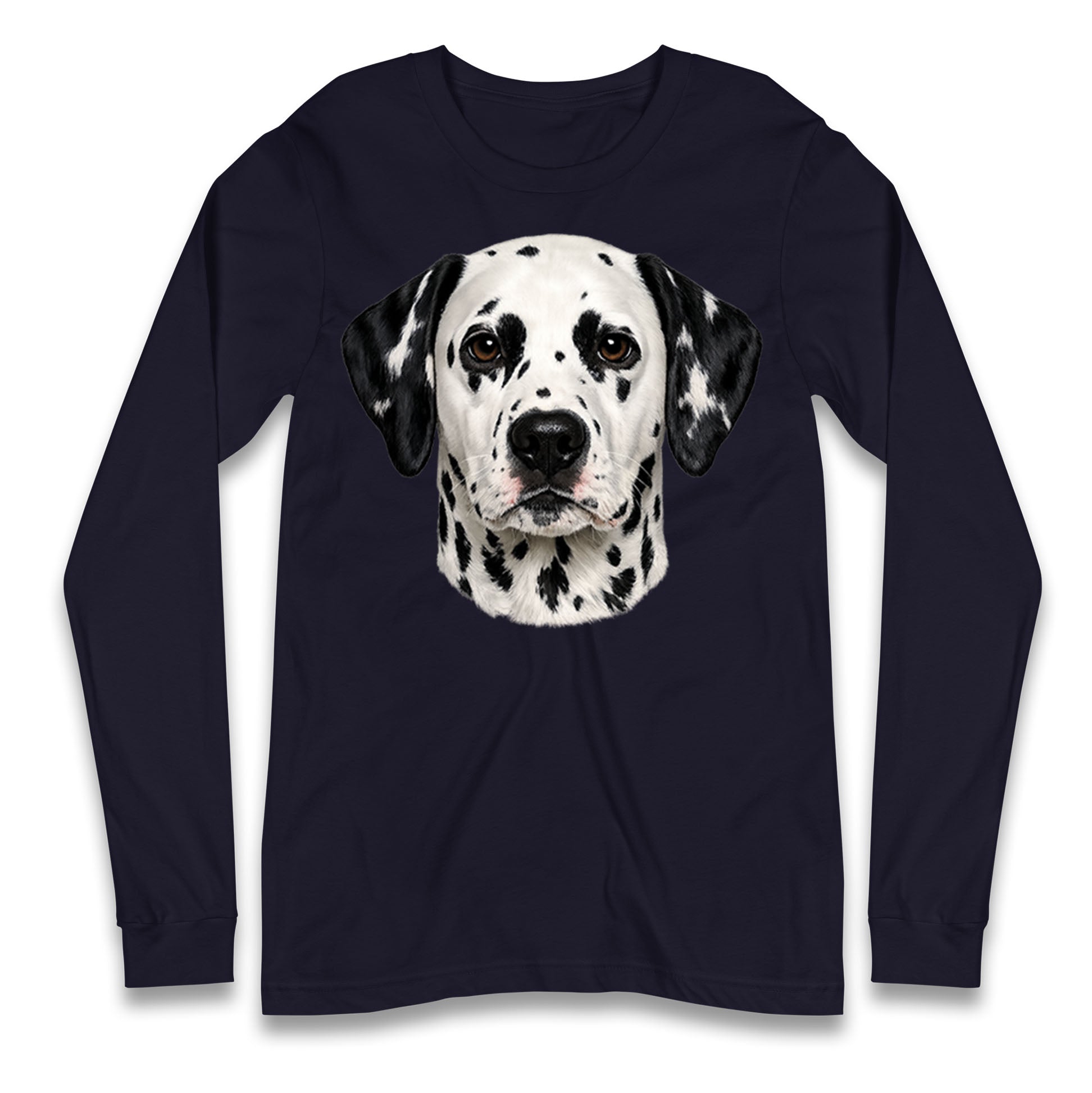 Dalmatian Dog Face Longsleeve T Shirt