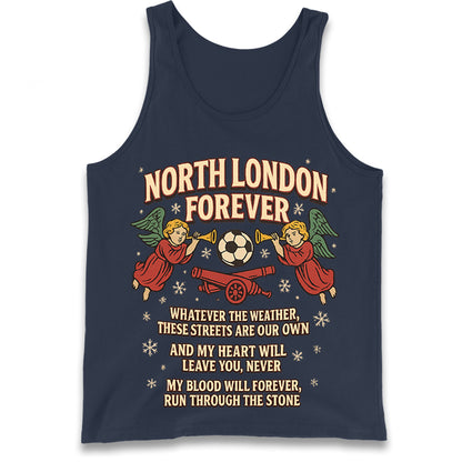 North London Forever Arsenal Christmas Tank Top