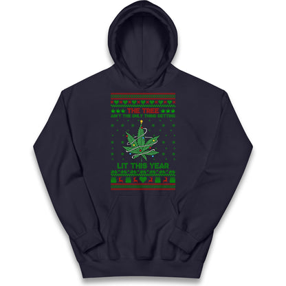 Cannabis Christmas Kids Hoodie
