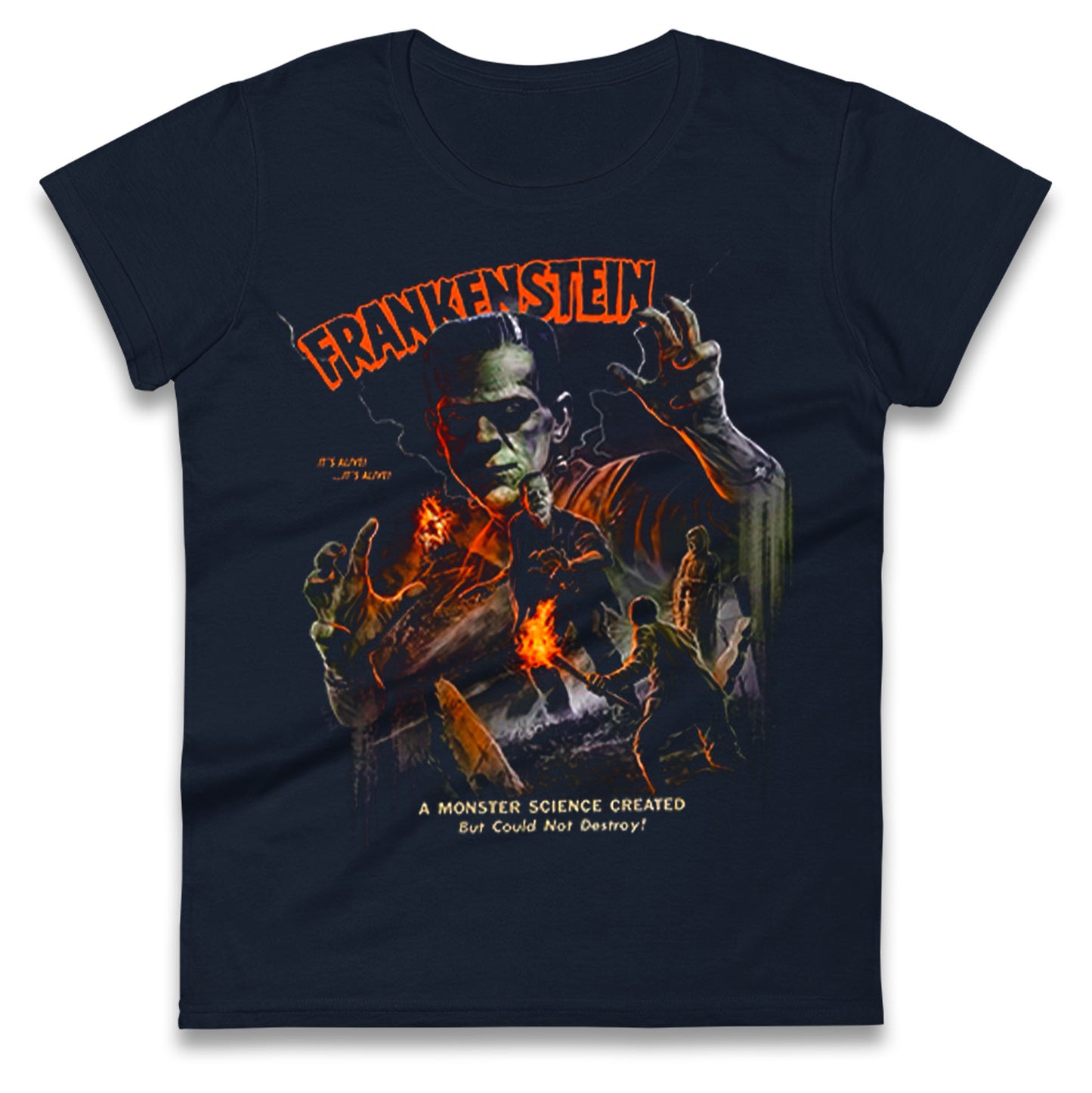 Frankenstein It's Alive Ladies T Shirt