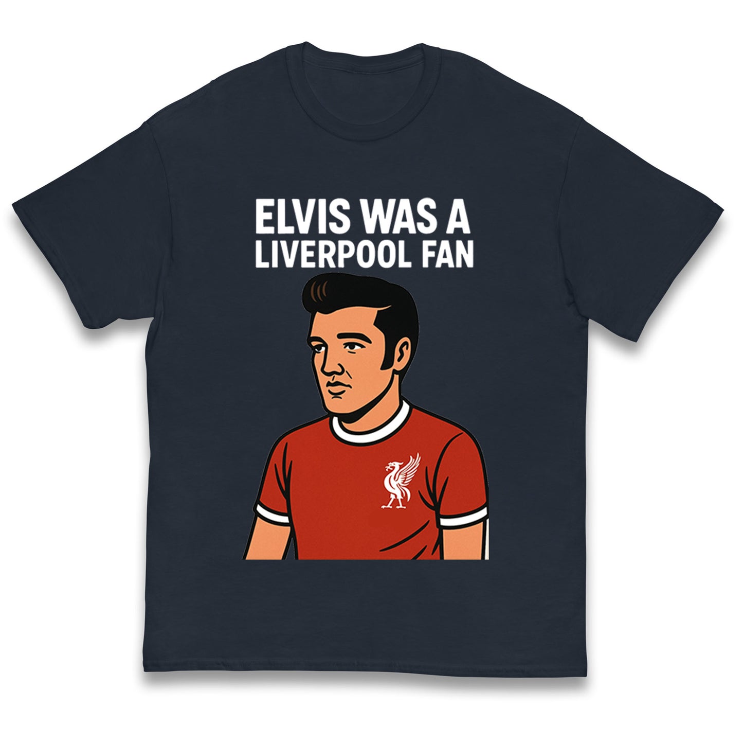 Elvis Presley Liverpool Football Kids T Shirt