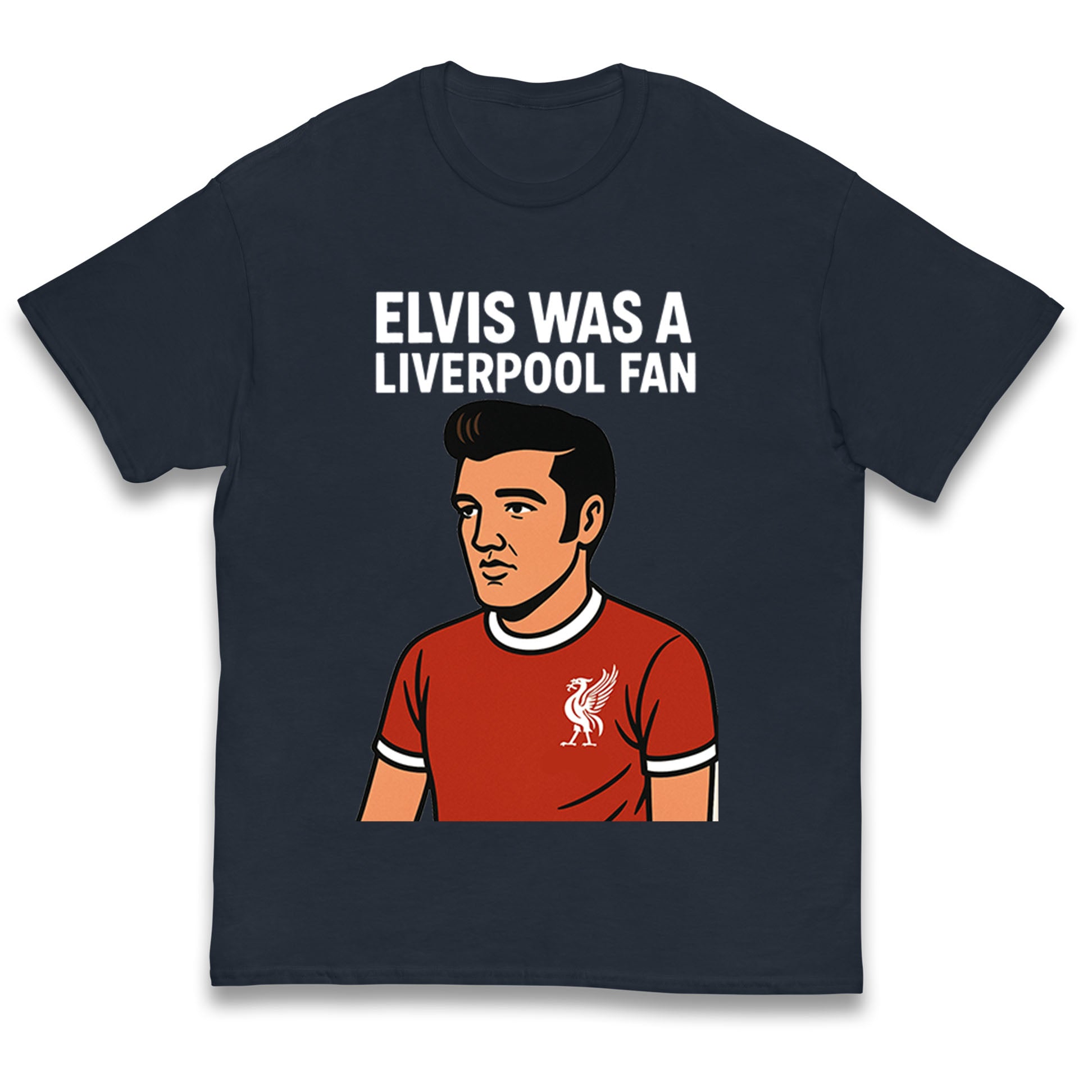 Elvis Presley Liverpool Football Kids T Shirt