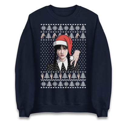 Wednesday Addams Ugly Christmas Sweater