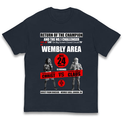 Jesus Christ Vs Santa Claus Kids T Shirt