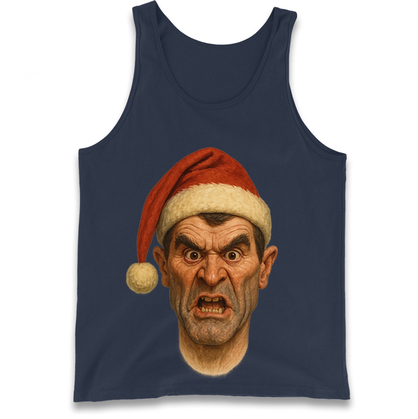 Roy Keane Spitting Image Christmas Tank Top