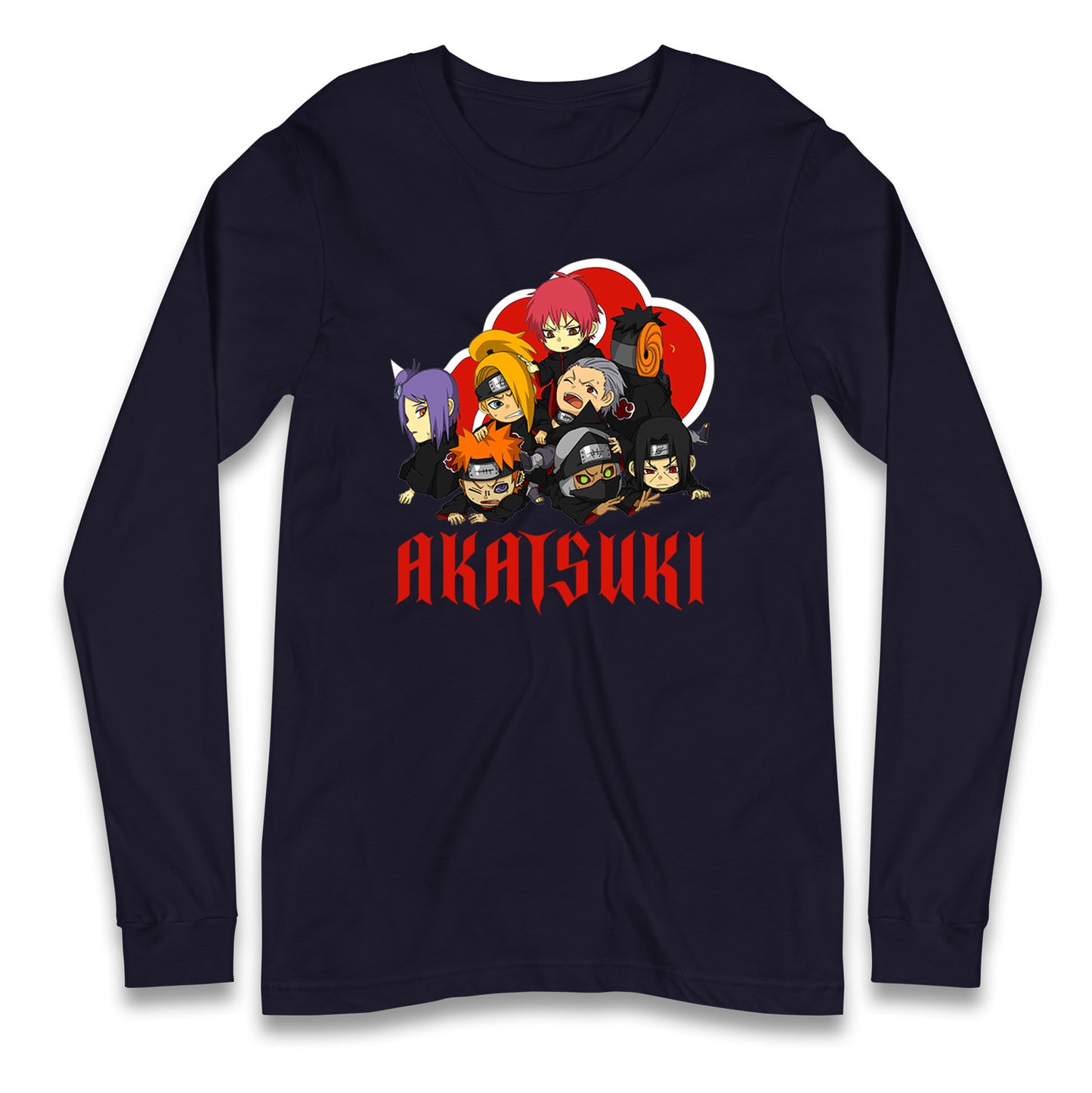 naruto shippuden akatsuki long sleeve t shirt