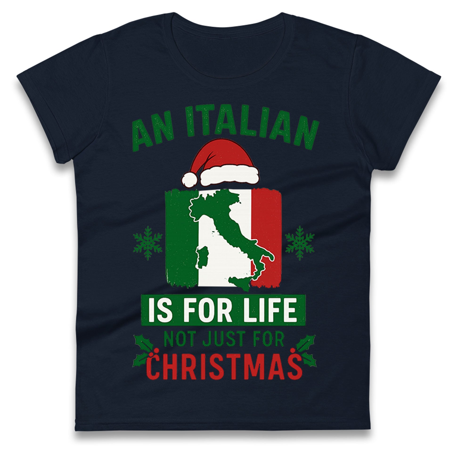 Italian Christmas Ladies T Shirt