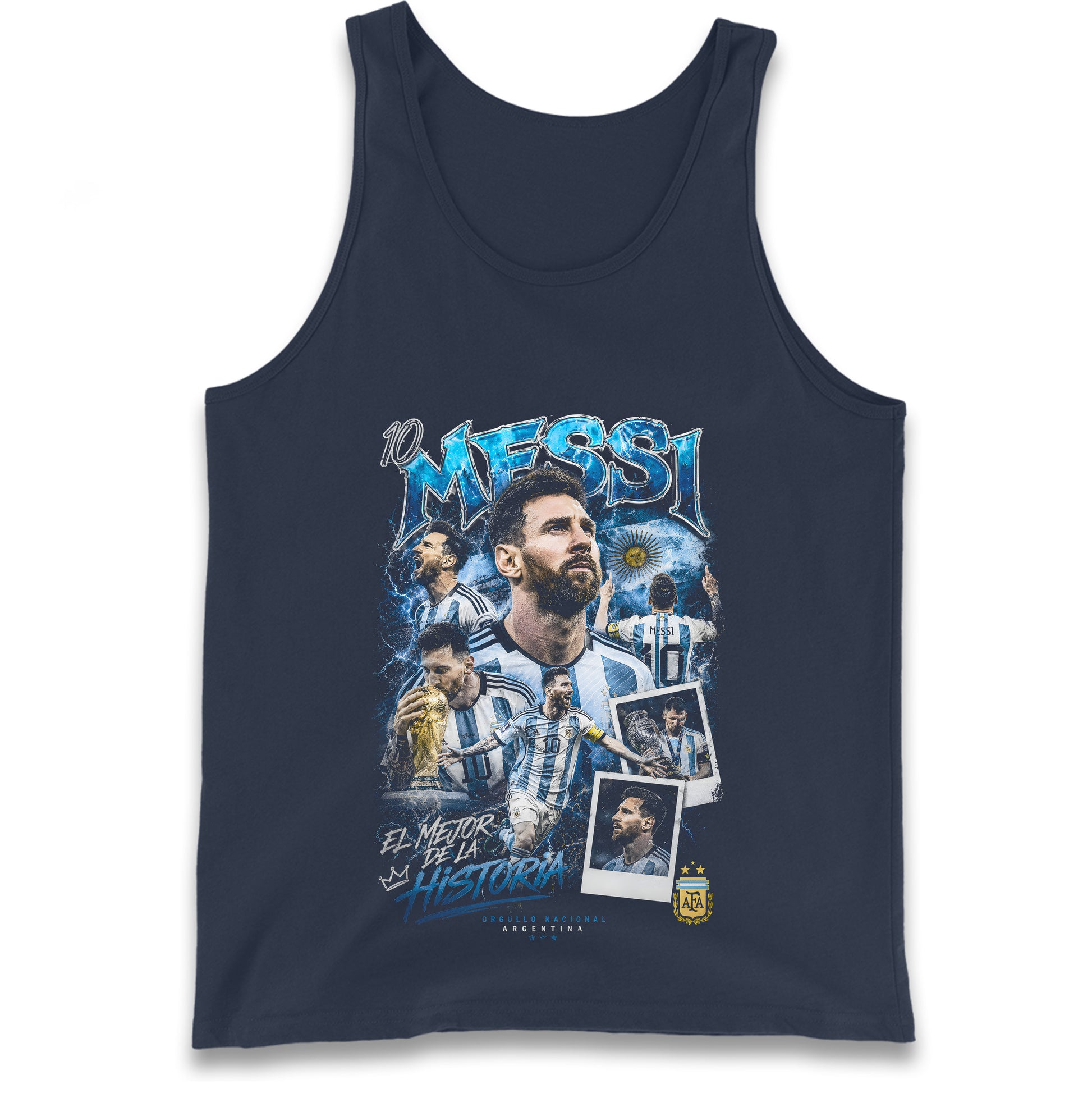 10 Messi Argentina Tank Top 