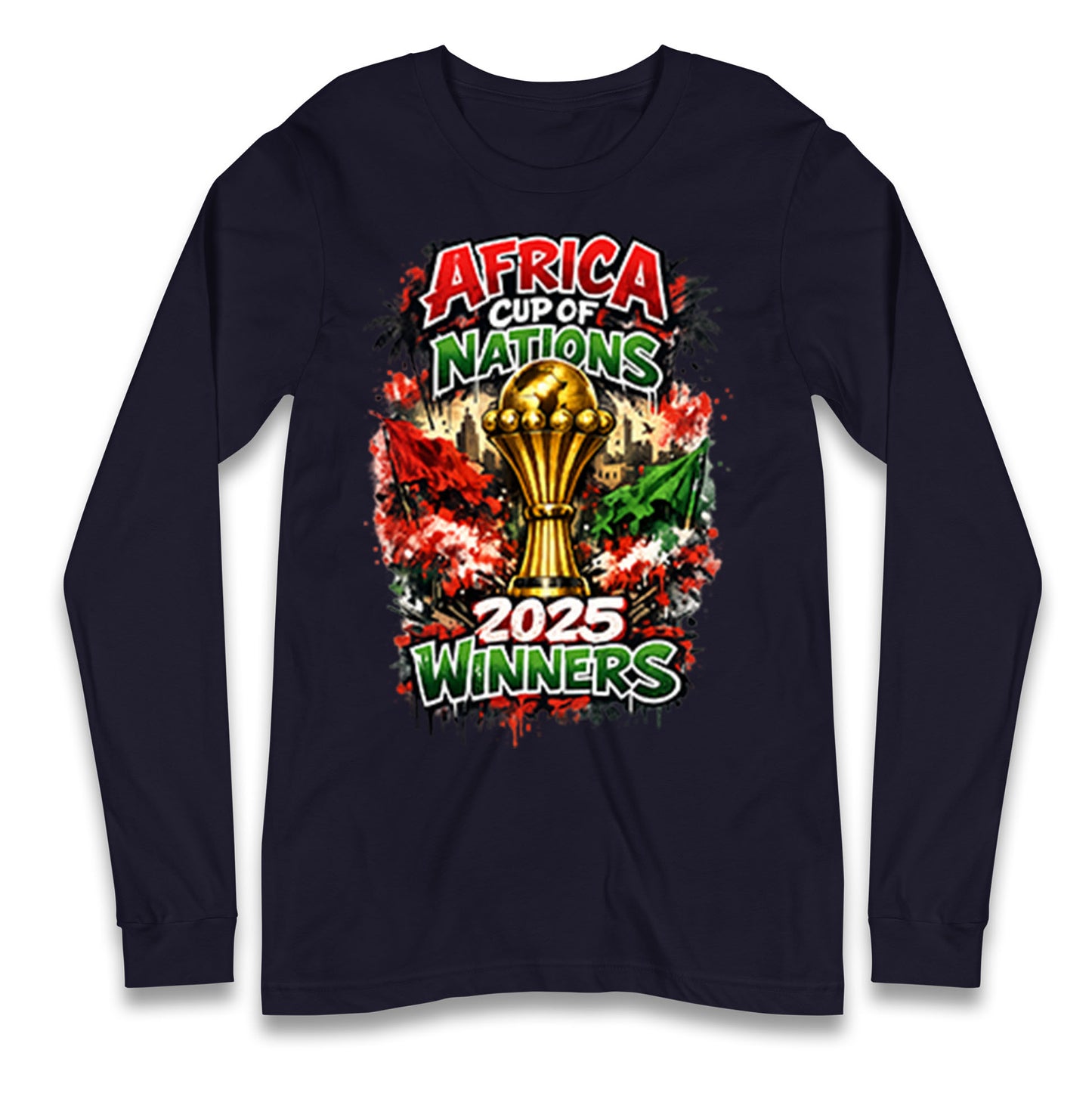 Morocco Africa Cup Of Nations Winners 2025 Longsleeve T Shirt