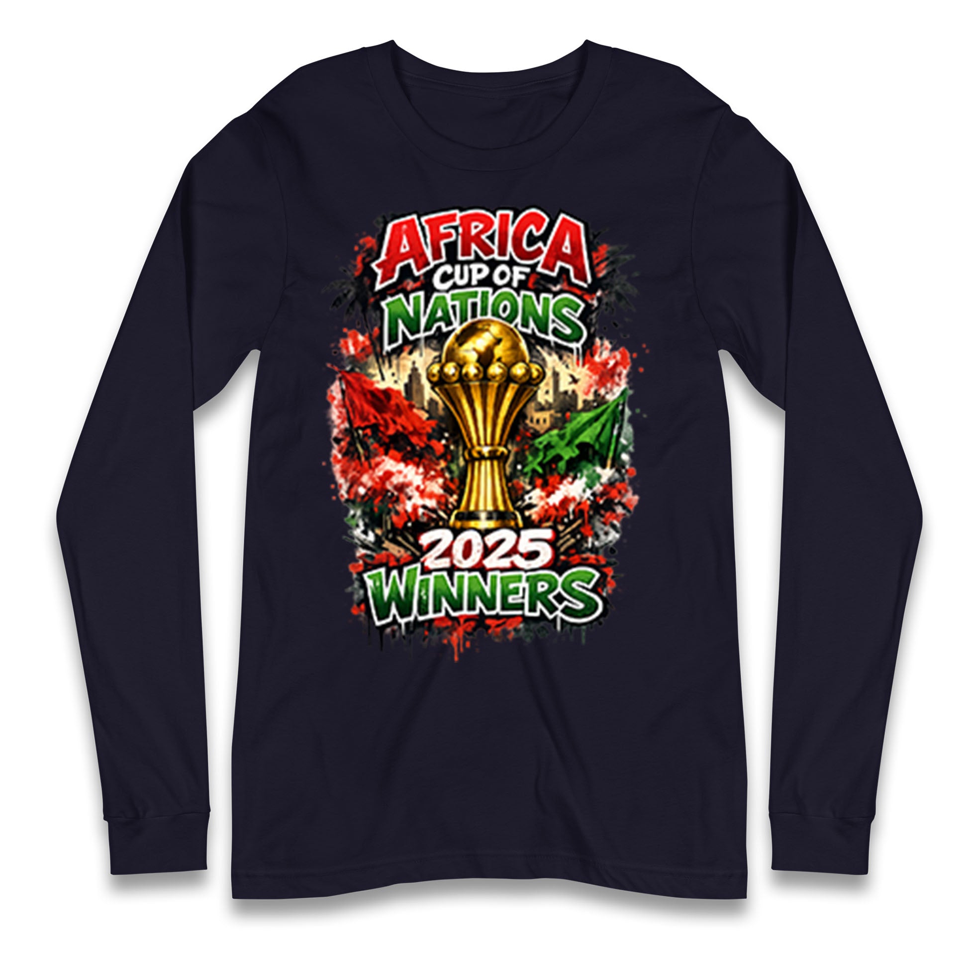 Morocco Africa Cup Of Nations Winners 2025 Longsleeve T Shirt