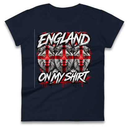 England 3 Lions World Cup 2026 Ladies T Shirt