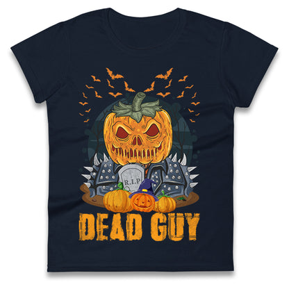 Scary Pumpkin Dead Guy Halloween t shirt
