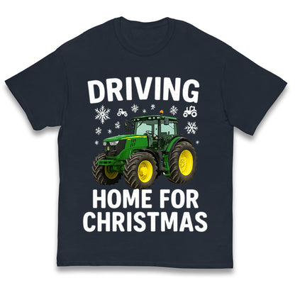 John Deere Tractor Christmas Kids T Shirt