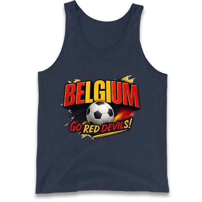 Belgium Retro Football Tank Top