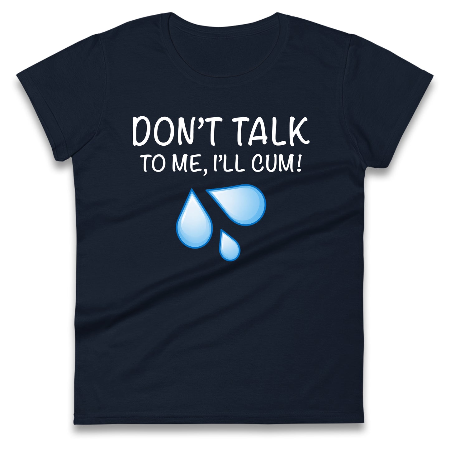 Don't Talk To Me I'll Cum Ladies T Shirt