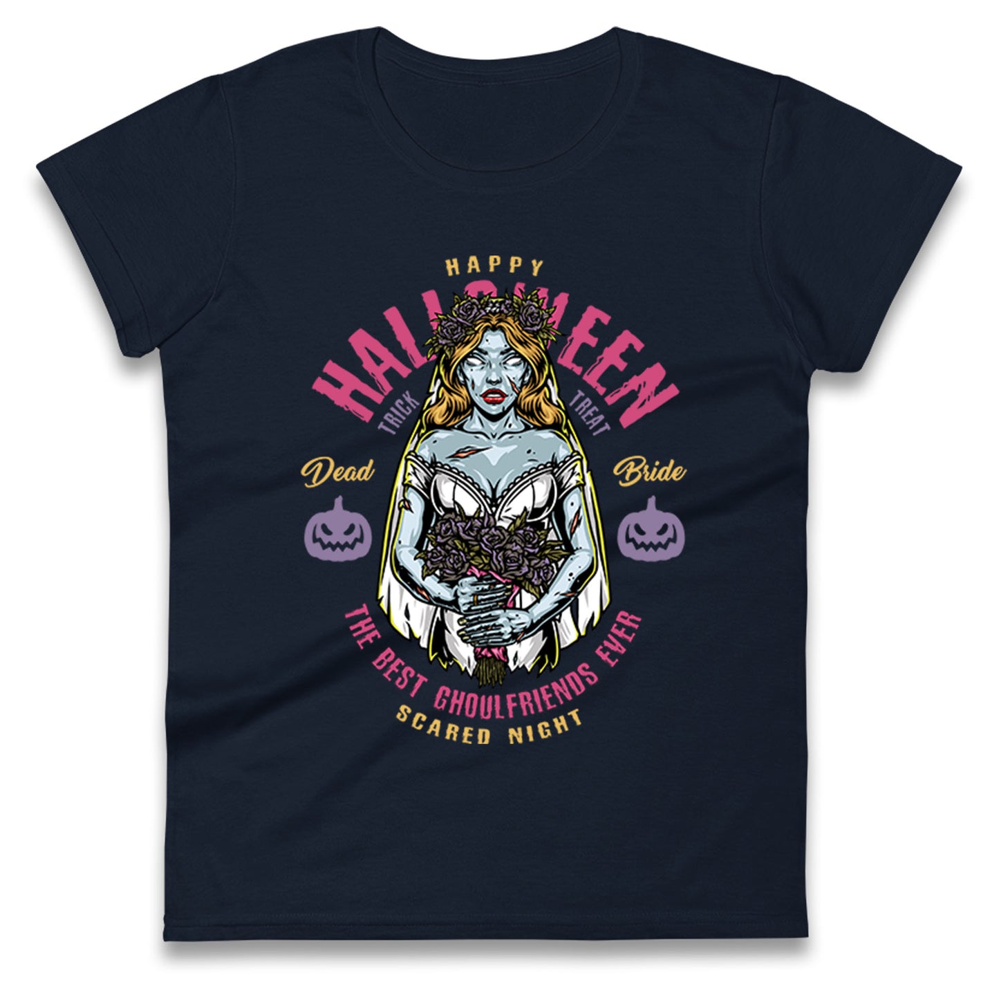 Halloween Ghoulfriends Ladies T Shirt