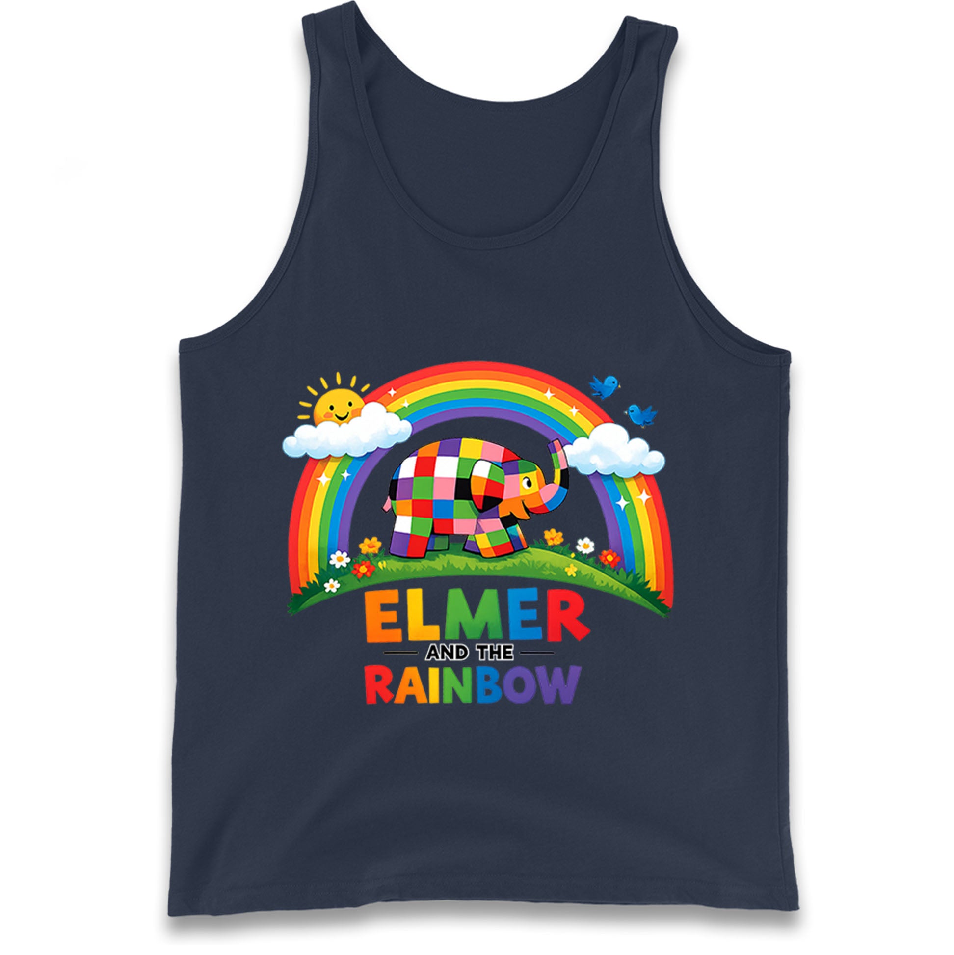 Elmer And The Rainbow Tank Top