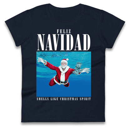 Nirvana Christmas Ladies T Shirt